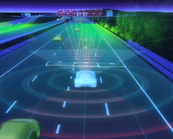 Image Autonomus lidars driving car